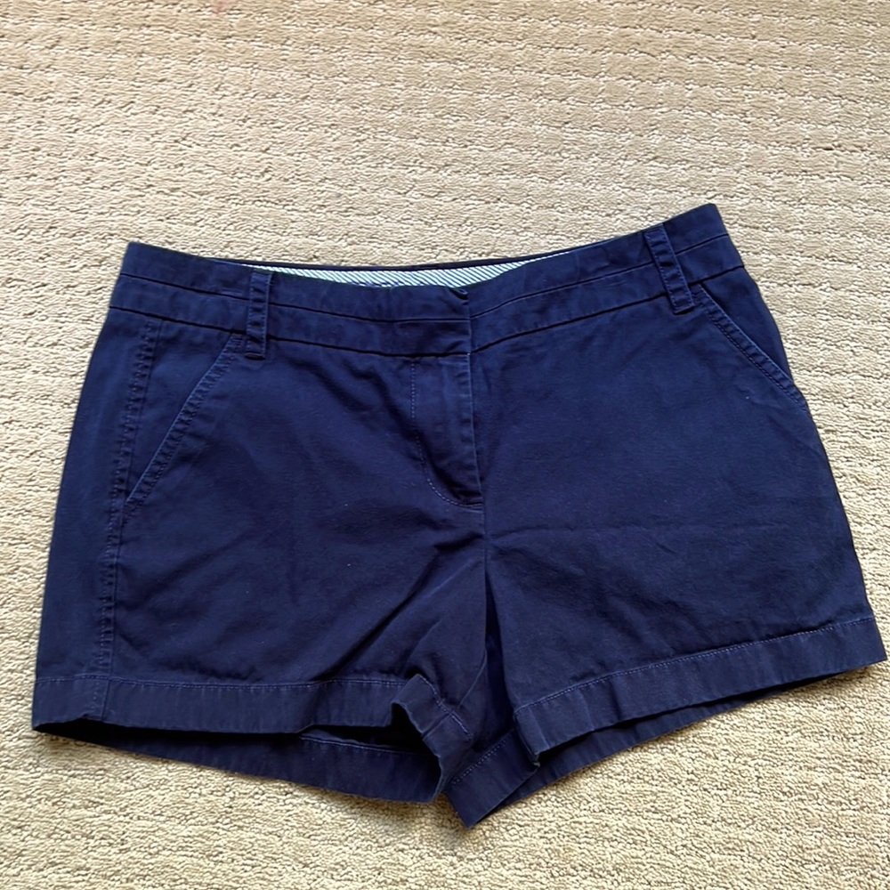 J Crew chino shirt navy blue size 6